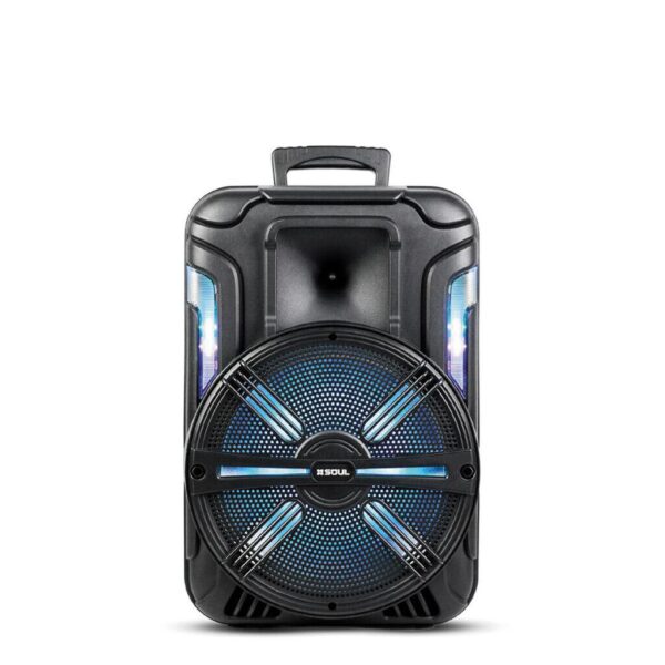Parlante Thunderbolt XL600 12´ Marca Soul Luz Led / Btt / Usb / Msd / Radio (Incluye Microfono)