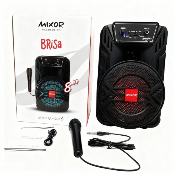 Parlante Mixor 8' BRISA USB/MSD -  Bluetooth  - Radio - MODM-0026