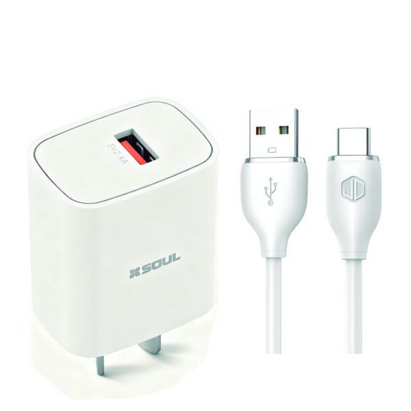 Cargador Viajero USB 2.4A C/ Cable TC BOX