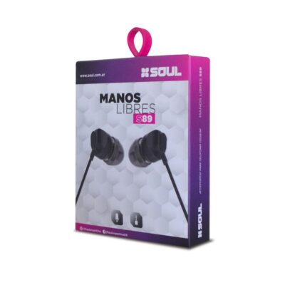 Manos Libres S89 Tipo ''C'' C/ Volumen Cable Anti Enriedo Marca SOUL