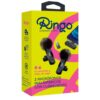 Ringo Mic Doble con cubreviento con ficha C + adaptador Lighting - x 1 (Negro)