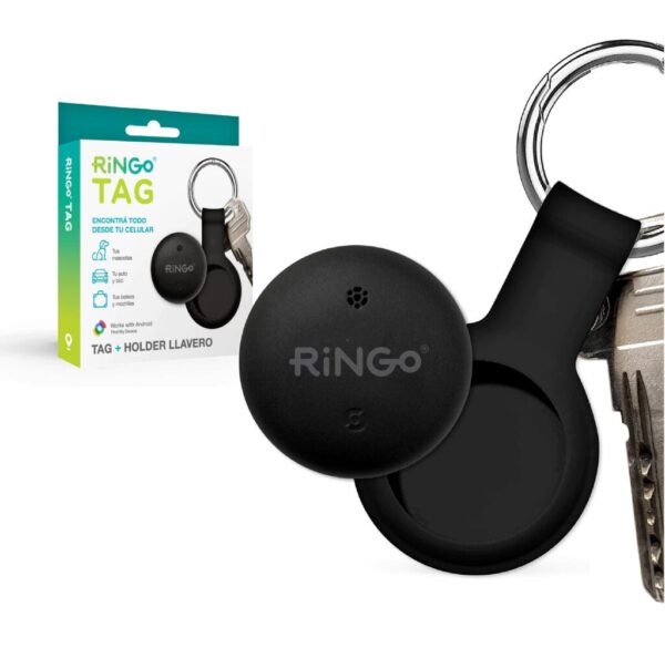 Ringo Tag + Case - x 1 (Negro)