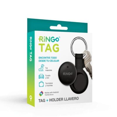 Ringo Tag + Case - x 1 (Negro)