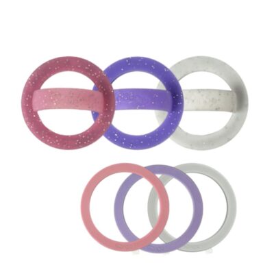 Anillo Magnetico Color Glitter Mix Pack x10 Precio Unitario