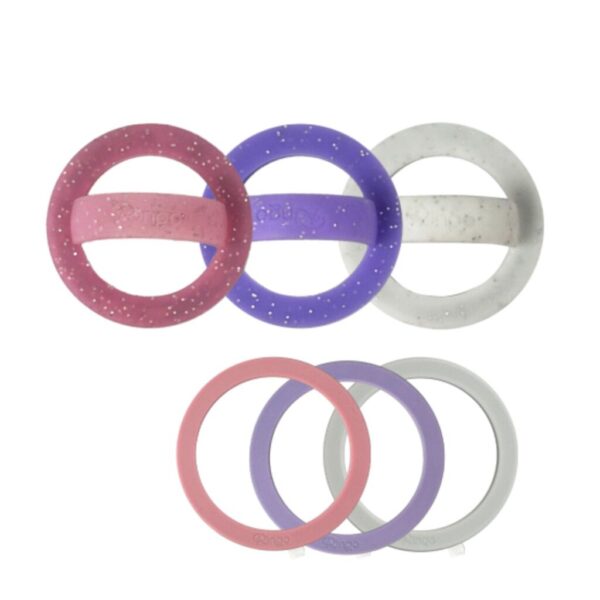 Anillo Magnetico Color Glitter Mix Pack x10 Precio Unitario