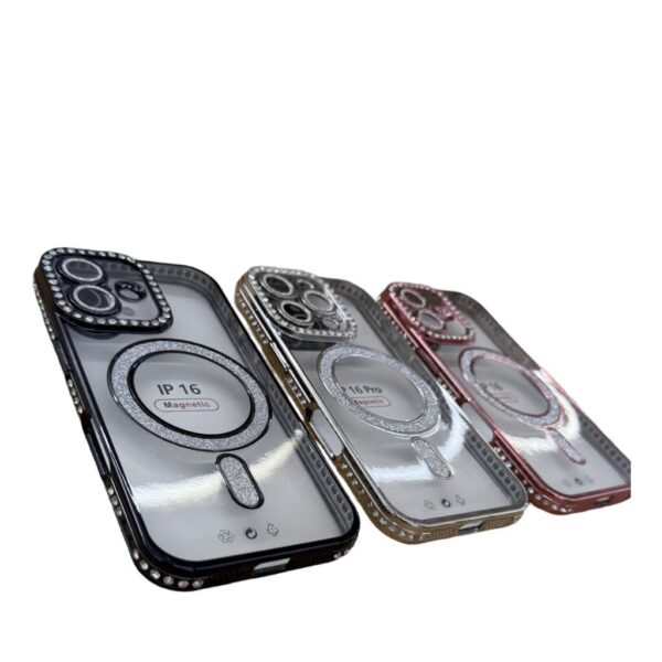 Protector Magsafe STRASS Transparente iPhone 17 Pro MAX Protector Magsafe STRASS Transparente iPhone 17 Pro MAX