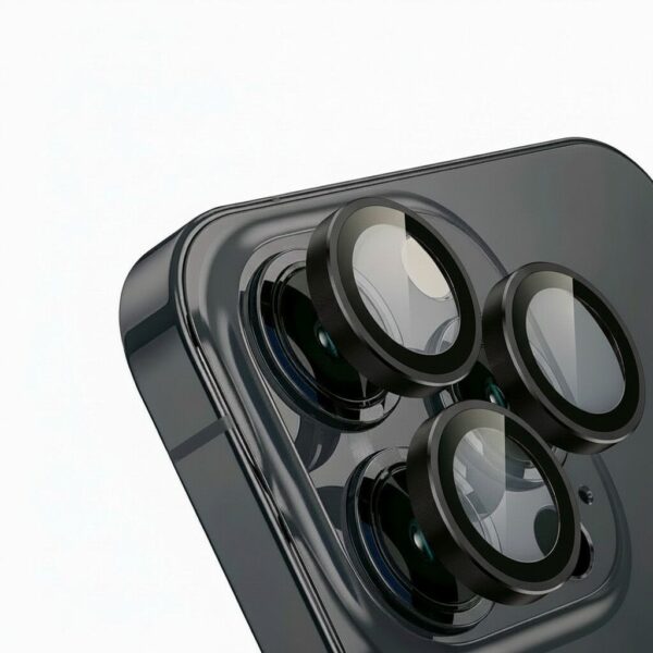 Prot. Camara Liso iPhone 16 Pro/16 Pro Max *NEGRO*