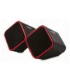 Parlante USB Office *NEGRO/ROJO*