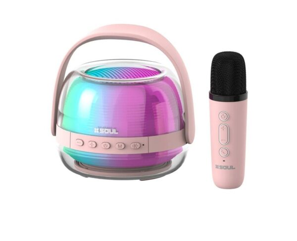 Parlante BT PARTY Teen c/2 Mic 5W *ROSA*