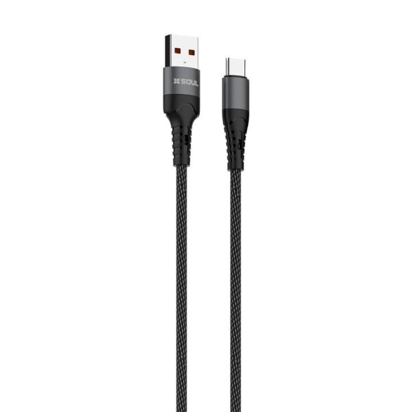 Cable Mallado USB a Type-C *NEGRO*