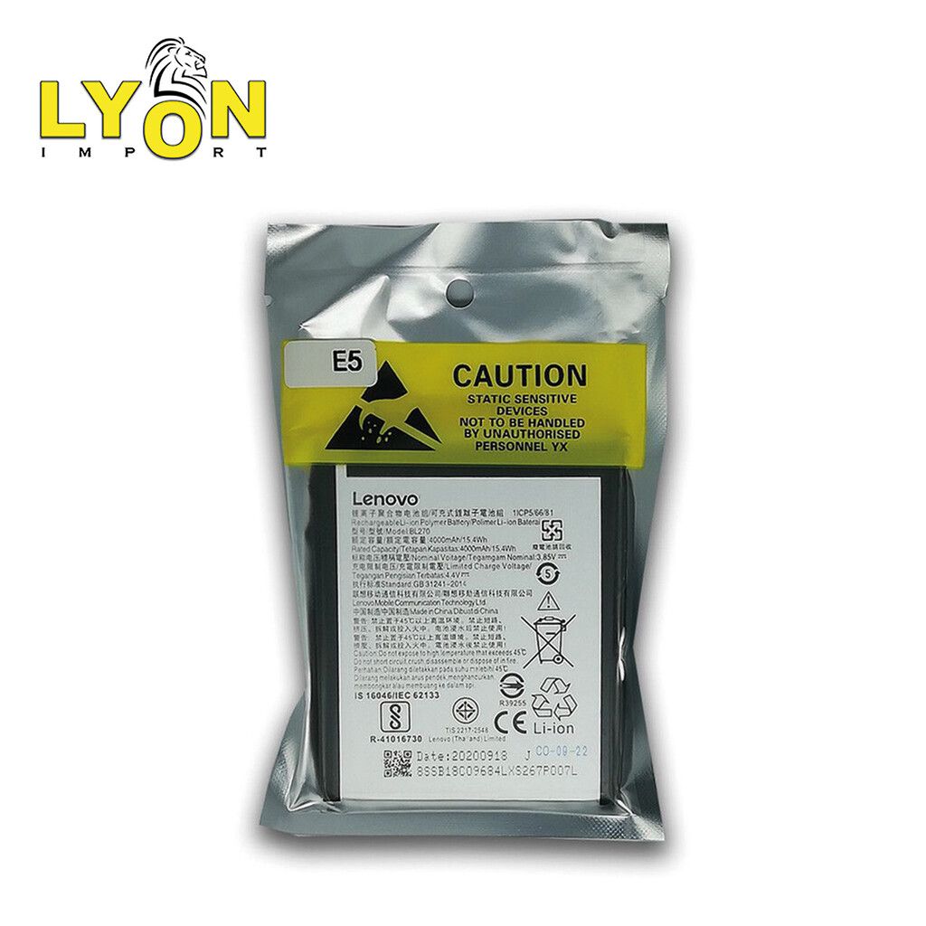 Batería Moto E5 (BL270) Comp Lenovo Rep. ORIGINAL Calidad MAXIMA