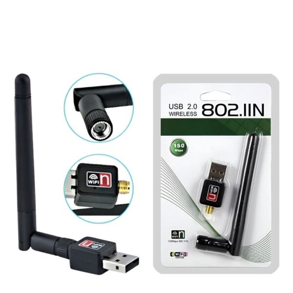 Placa Usb Wifi 300 Mbps Generica c/ Antena