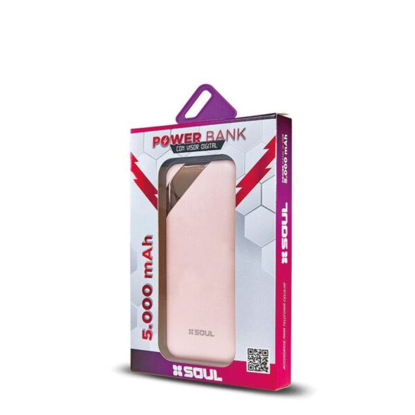 Power Bank Visor LED 5000Ma Marca Soul --