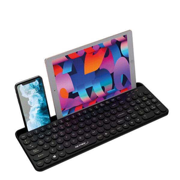 Teclado inalámbrico 2.4Ghz + Bluetooth 5,0 - Con ranura p/tablet