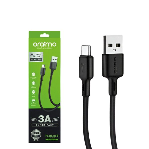 Cable Carga y Datos Nylon Trensado Puntas Reforzadas 3A 1.5mt USB a USB-C