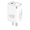 Cargador Viajero FC USB+PD 45W GaN c/cable Type-C a Lightning --