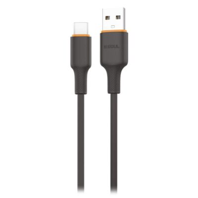 Cable USB Silicone Type-C 1.5M Soul Negro