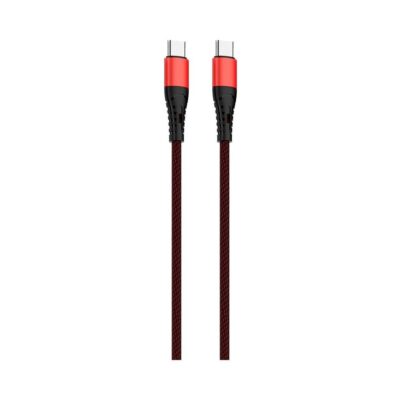 Cable USB Mallado Type-C a Type-C Soul Rojo