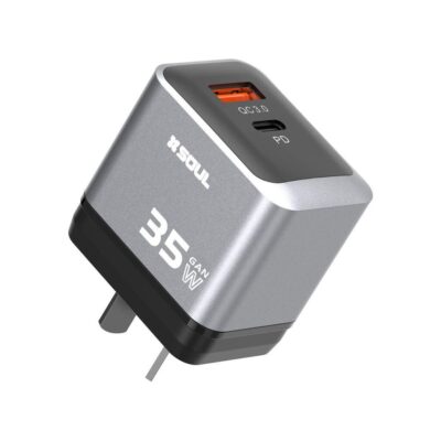 Cargador Viajero Silver PD 35W S/Cable --