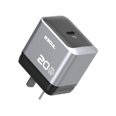 Cargador Viajero Silver PD 20W TYPE-C a TYPE-C --