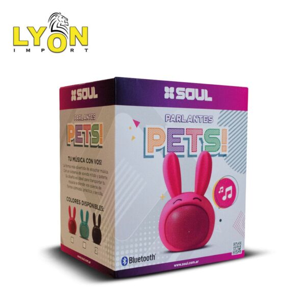 Parlante PETS Bluetooth RABBIT Marca SOUL