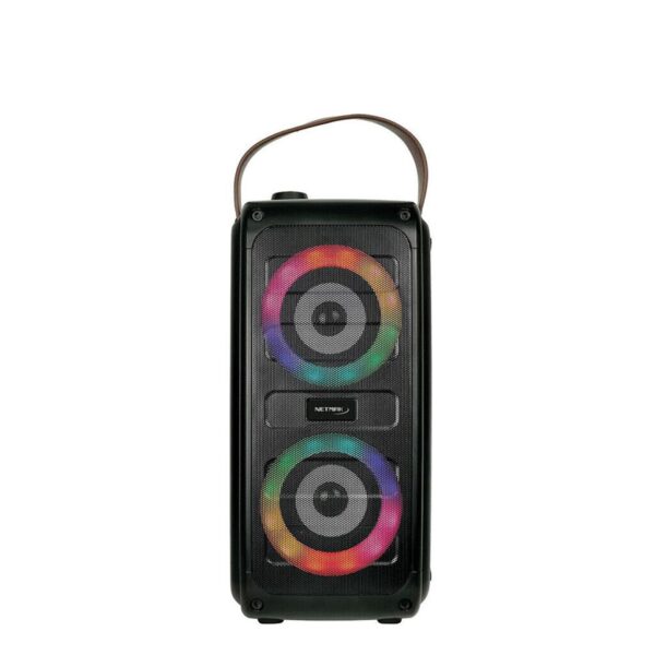 Parlante Bluetooth 3'' X2 RGB Giratorios - 5 efectos karaoke - Batería 3000mah - Pack retail - 34,6x16,8x13,5cm