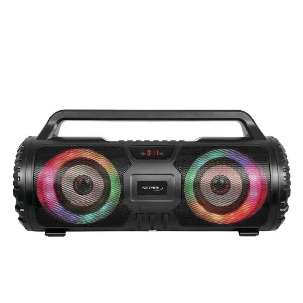 Parlante Bazooka Bluetooth 3'' X2 RGB Giratorios - 5 efectos karaoke - Batería 2600mah - Pack retail - 34,6x16,8x13,5cm