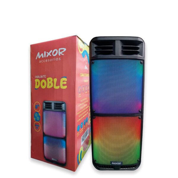 Parlante Mixor 8'' X2 Bluetooth DOBLE