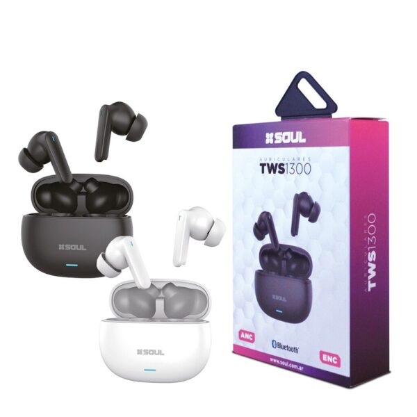 Auricular Bluetooth ANC+ENC IN-EAR NEGRO TWS1300