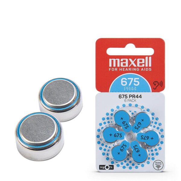 PILA ZINK AIR MAXELL 675 PR44 Blister x6 Precio x Unidad