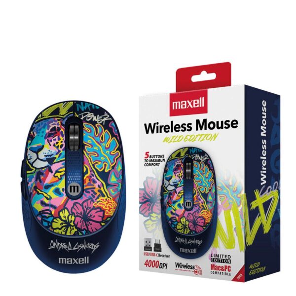 Mouse Wireless MAXELL MOWL-320 5 Botones DIS.JAGUAR