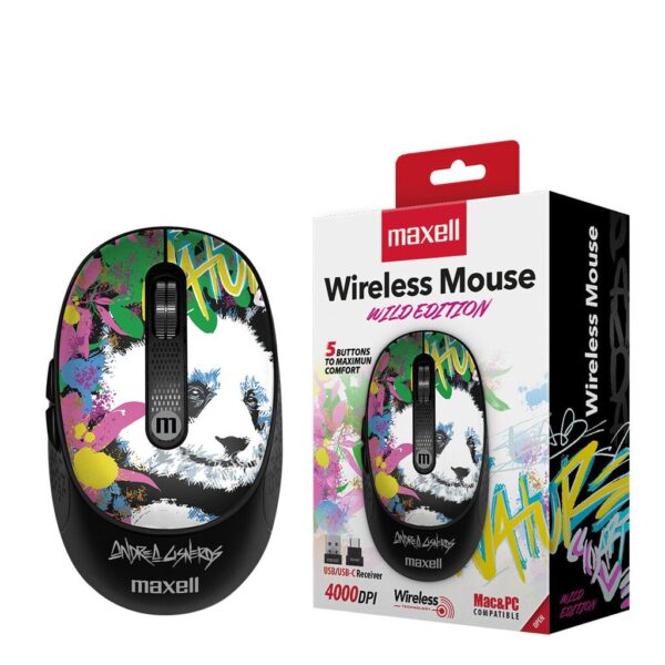 Mouse Wireless MAXELL MOWL-320 5 Botones DIS.PANDA