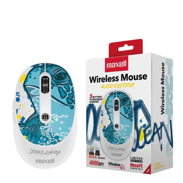 Mouse Wireless MAXELL MOWL-320 5 Botones DIS.TORTUG