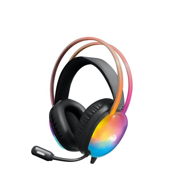 Auricular PC Gamer Super Luminoso 3,5mm+USB - Con muteador de mic - Compatible P5/P4/P3/N-Switch/X-Box