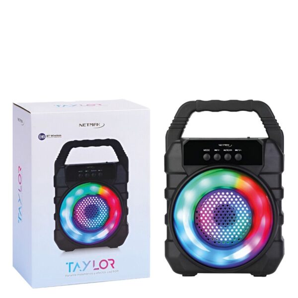 Parlante Portable y efectos Led Giratorios RGB 21CM Parlante Portable y efectos Led Giratorios RGB 21CM