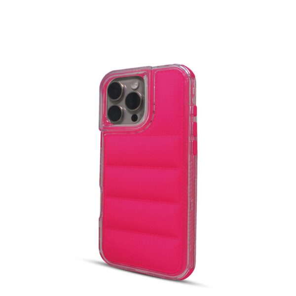 Puffer Case Acolchonada Borde Cristal iPhone 15 Pro SOUL