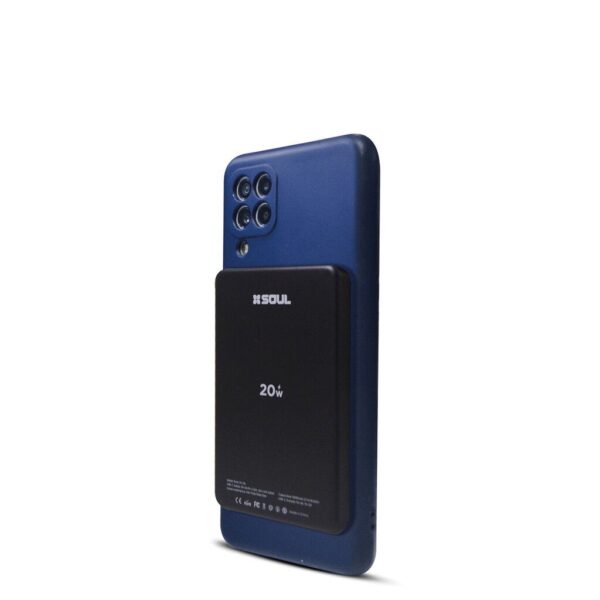 Power Bank Classic 100 5000mAh Inalambrico + Magnetico Marca 22.5w Soul