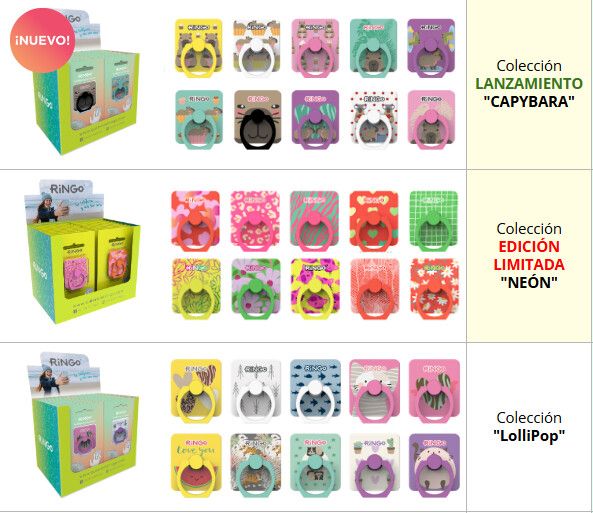 Ringo Diseños 2025 Capybara - Lolipop - otrosr X20 C/Exhibidor Precio Unitario