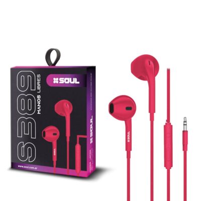 Manos Libres S389 C/ Volumen Rosa Marca SOUL