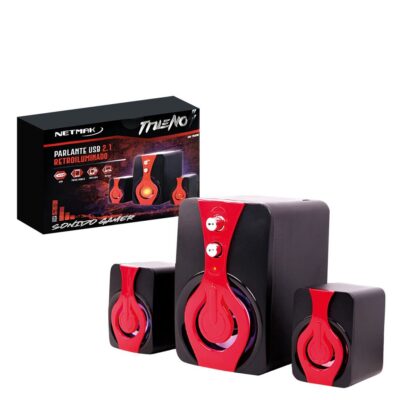 Parlante Usb Gamer Retroiluminado 2.1