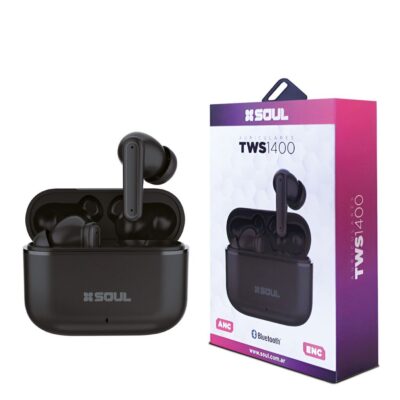 Auricular Bluetooth ANC+ENC IN-EAR NEGRO TWS1400