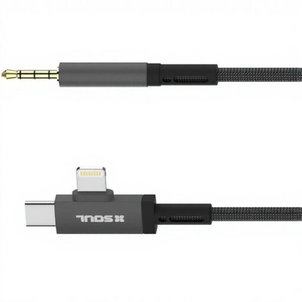 Adaptador Audio USB-C + Lightning A 3.5 SOUL Adaptador Audio USB-C + Lightning A 3.5 SOUL