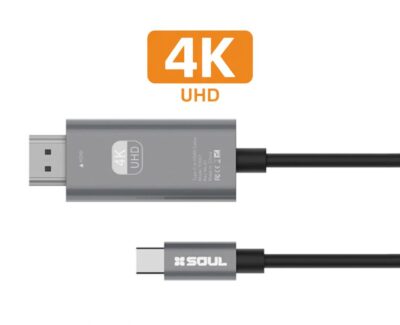 Adaptador Video USB-C a HDTV 4K SOUL Adaptador Video USB-C a HDTV 4K SOUL