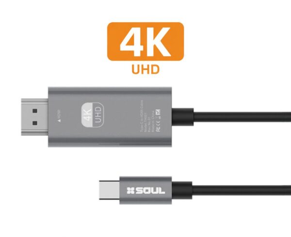 Adaptador Video USB-C a HDTV 4K SOUL Adaptador Video USB-C a HDTV 4K SOUL