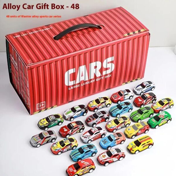 Container Con 48 Autitos a Friccion con Plano de Calles