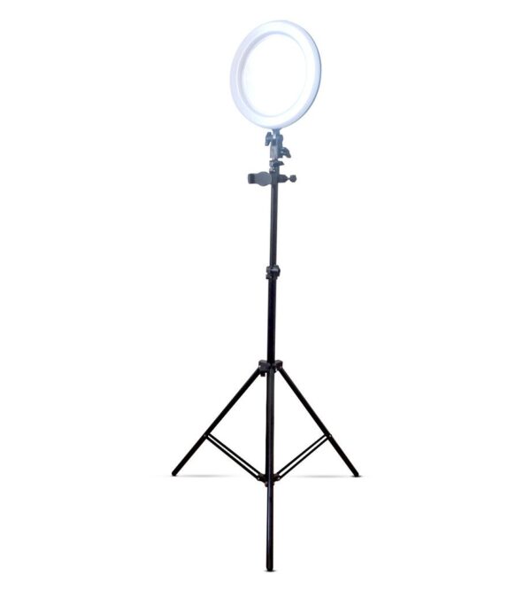 Aro Luz 11'' Leds Selfie Ring c/ Espejo y Tripode 2mts