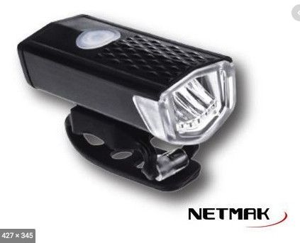 Luz Led Delantera Recargable Usb Para Bicicleta 360 Netmak