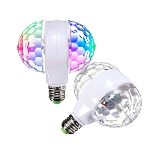 Lampara Led Esfera DOBLE Destellos Giratoria