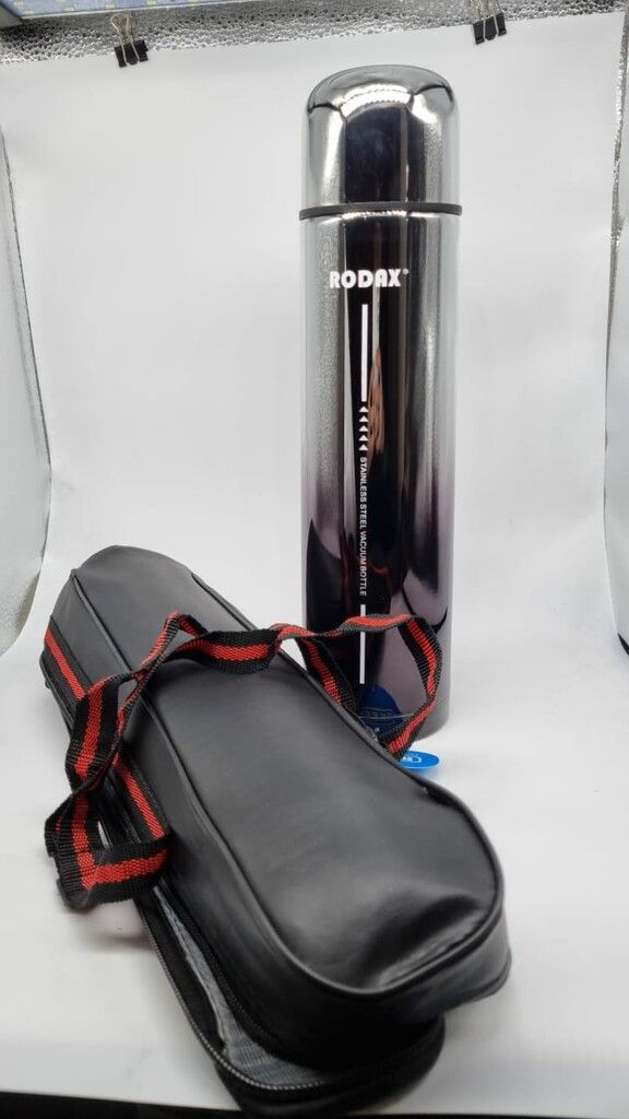 Termo Acero Inoxidable Tornasolado RODAX 1L con Tapón Cebador y Estuche 24 Cold