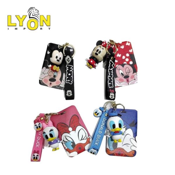 Llavero Animado y Porta SUBE Goma Personajes Disney Kitty Anime Princes